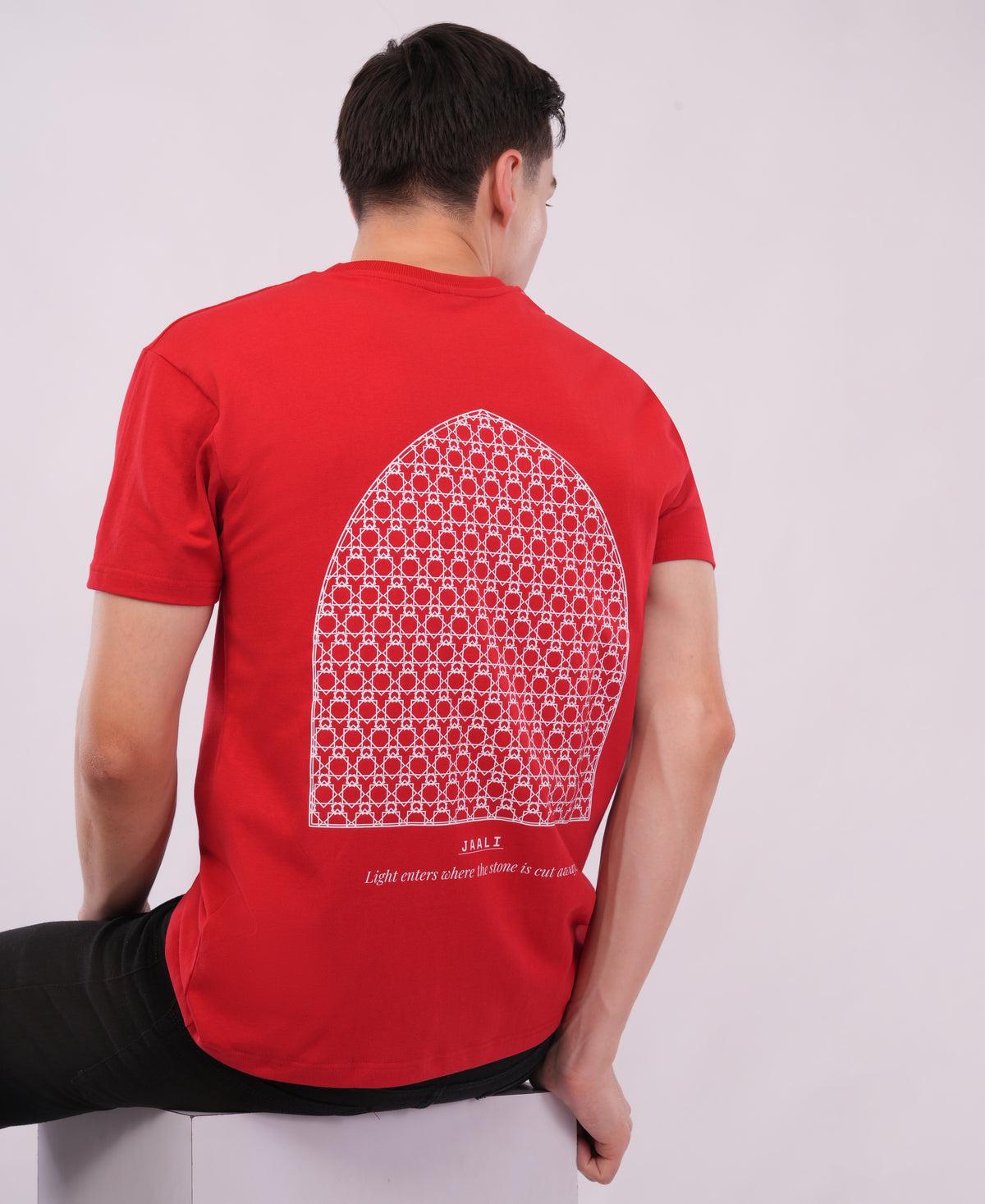 Jaali Cotton Stretch T-Shirt