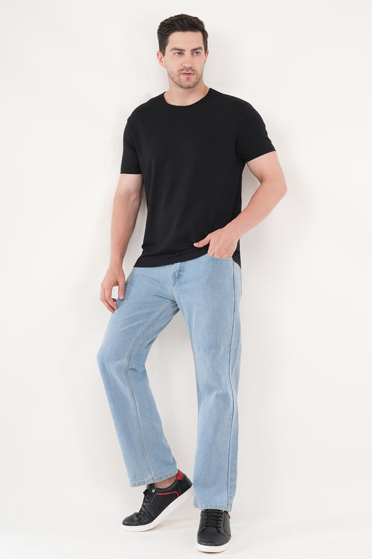 Solid Cotton Stretch T-Shirt