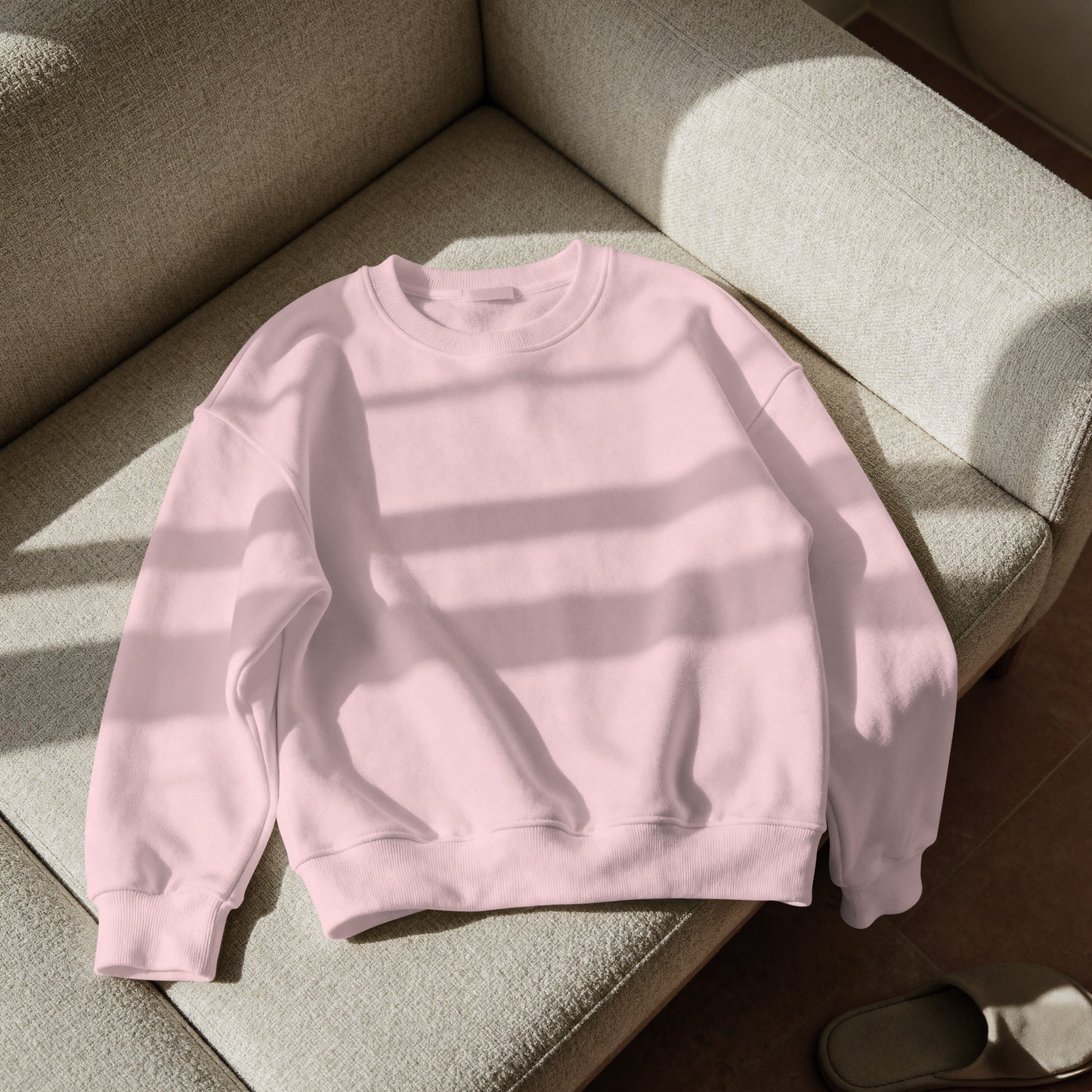 Solid Loose Fit Sweatshirt