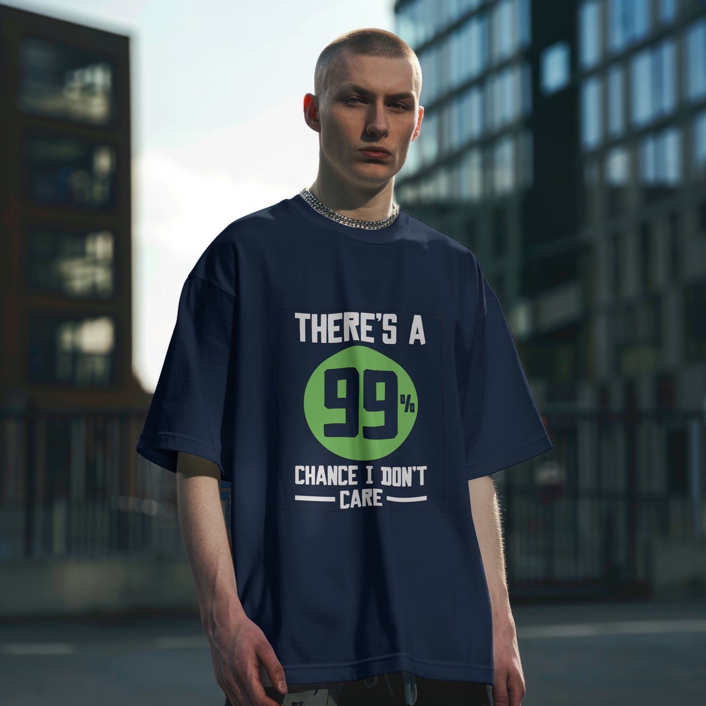 I Don’t Care Oversized Classic T-Shirt
