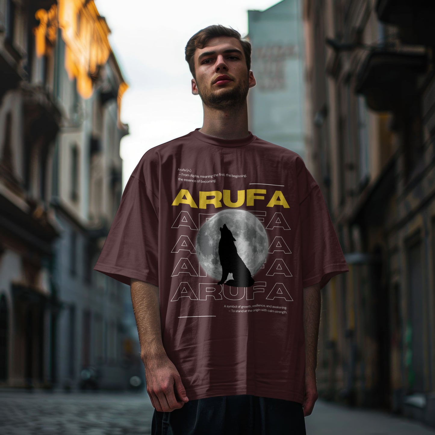 Symbol of Awakening Terry Oversized T-Shirt