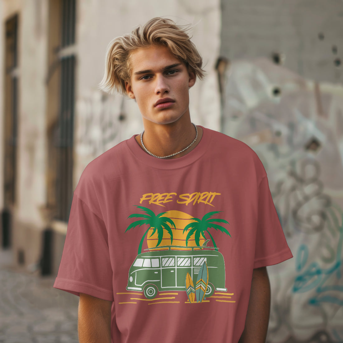 Retro Van Oversized Classic T-Shirt
