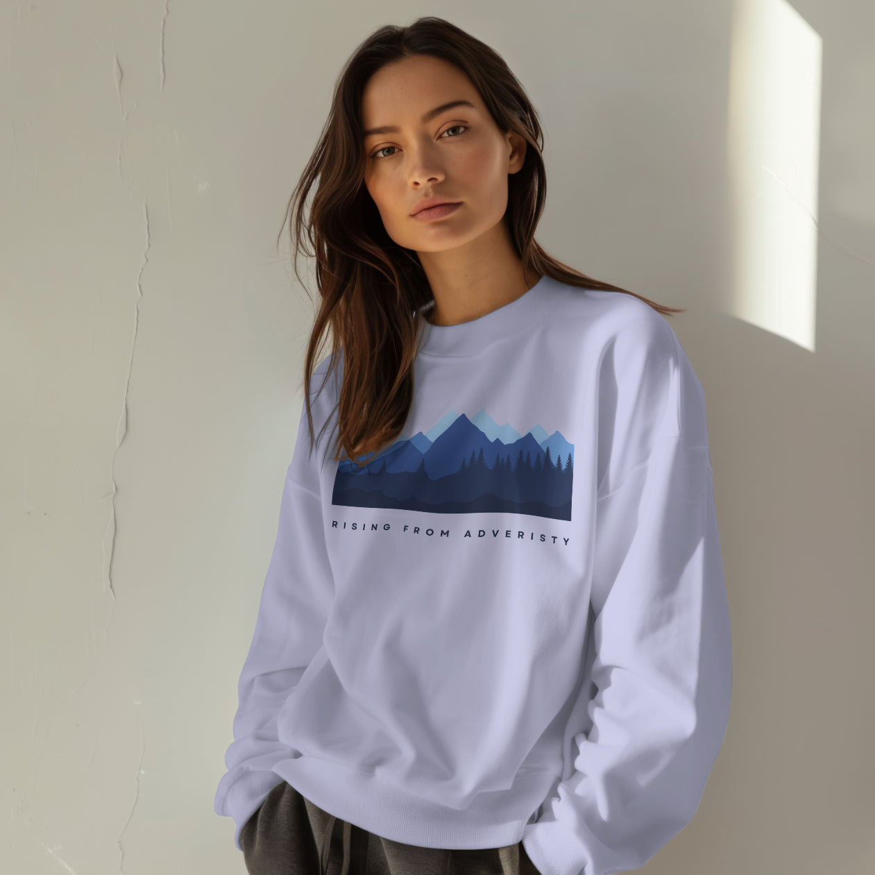 Rising From Adversity Loose Fit Sweatshirt