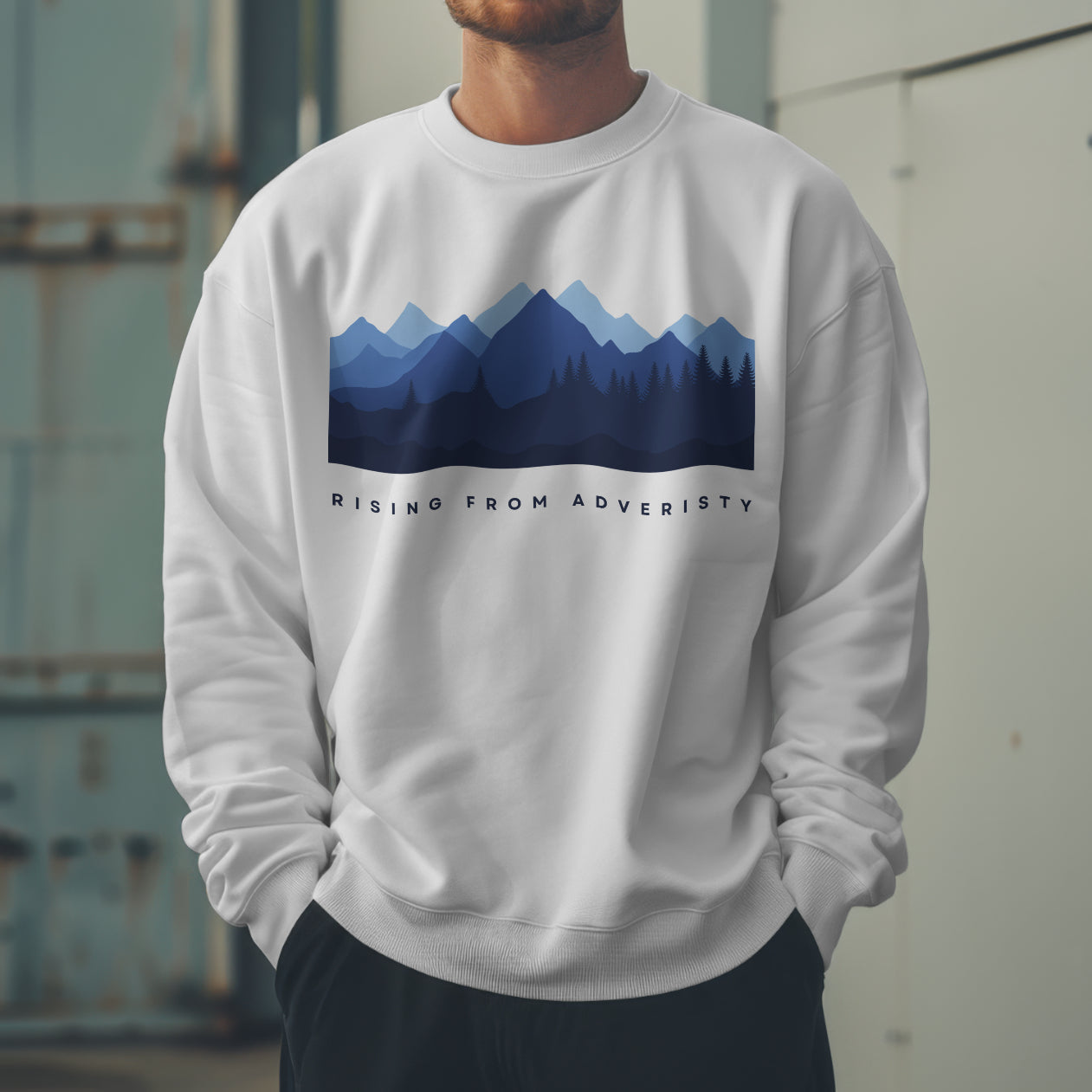 Rising From Adversity Loose Fit Sweatshirt