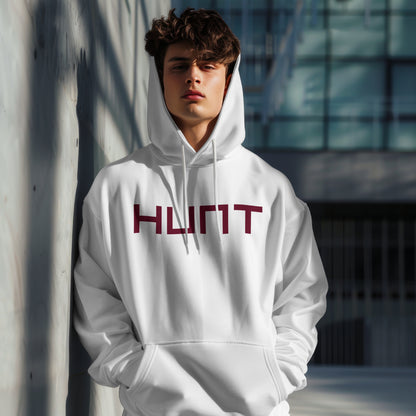 HUNT Tribal Wolf Emblem Loose Fit Hoodie