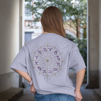 Zodiac & Angel Numbers Terry Oversized T-Shirt