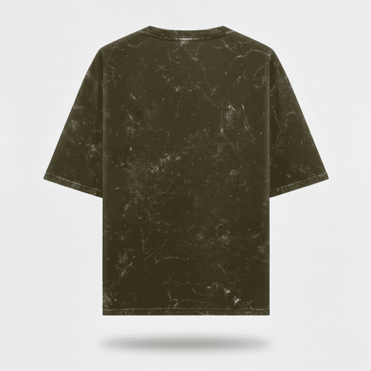Solid Acid Washed Oversized T-Shirt