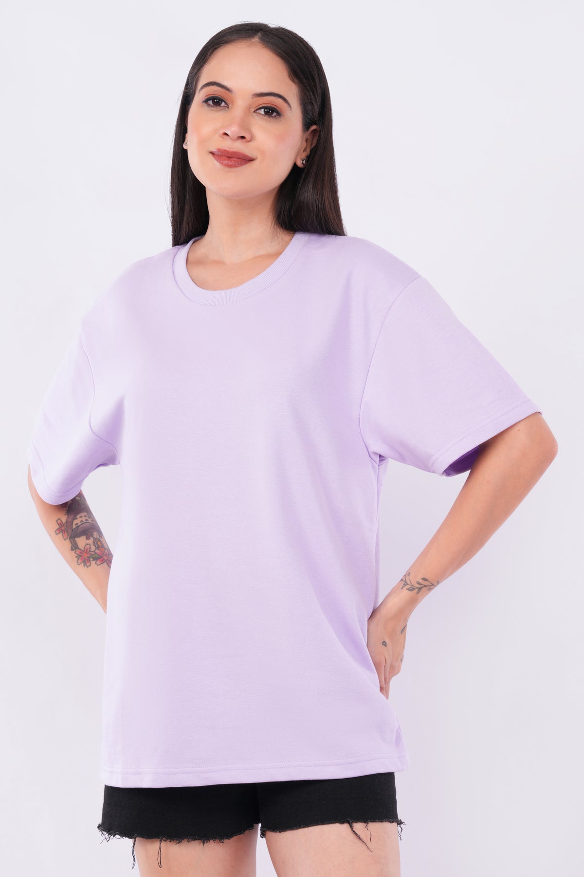 Solid Terry Oversized T-Shirt