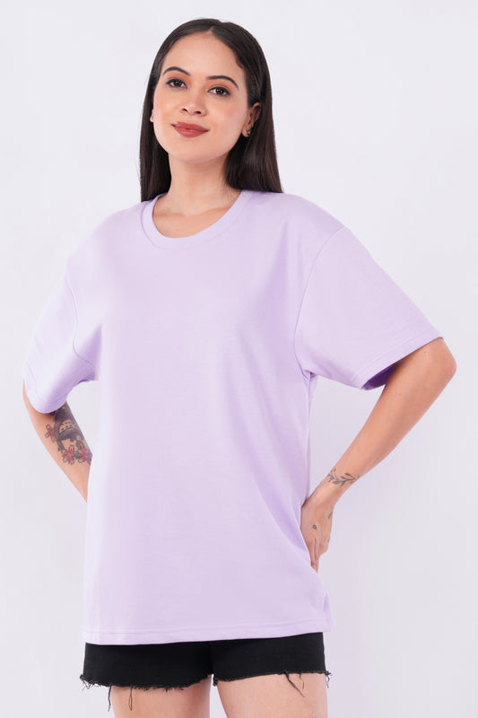 Solid Terry Oversized T-Shirt