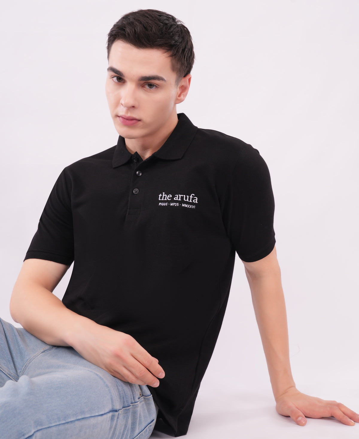 Arufa Cotton Polo — Dark