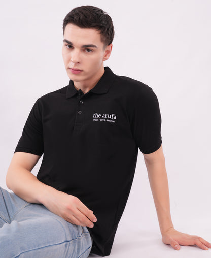 Arufa Cotton Polo — Dark