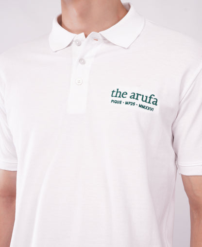 Arufa Cotton Polo — White