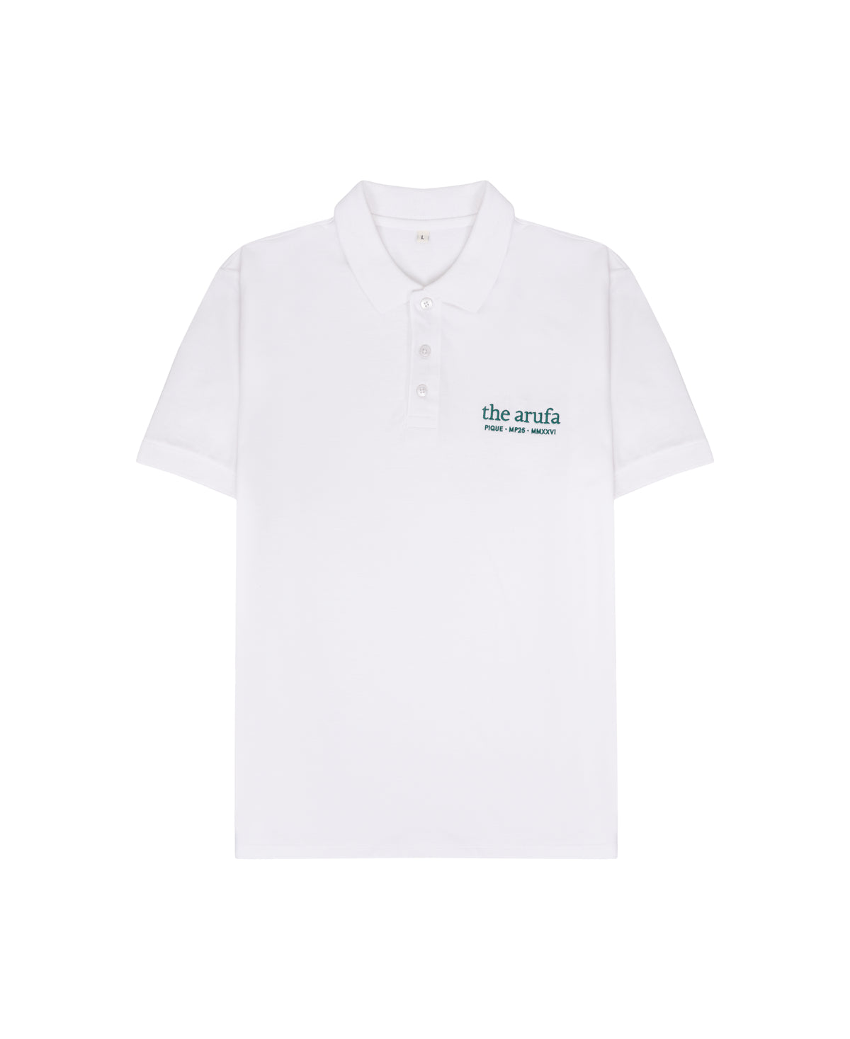 Arufa Cotton Polo — White