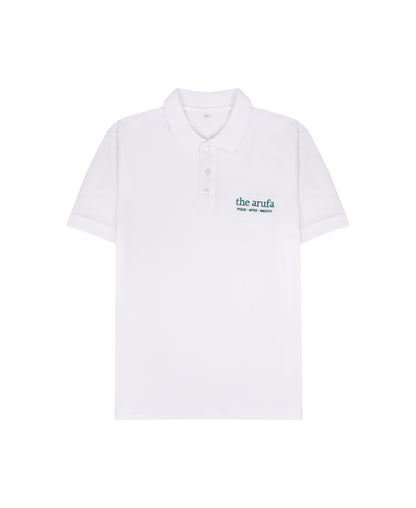 Arufa Cotton Polo — White