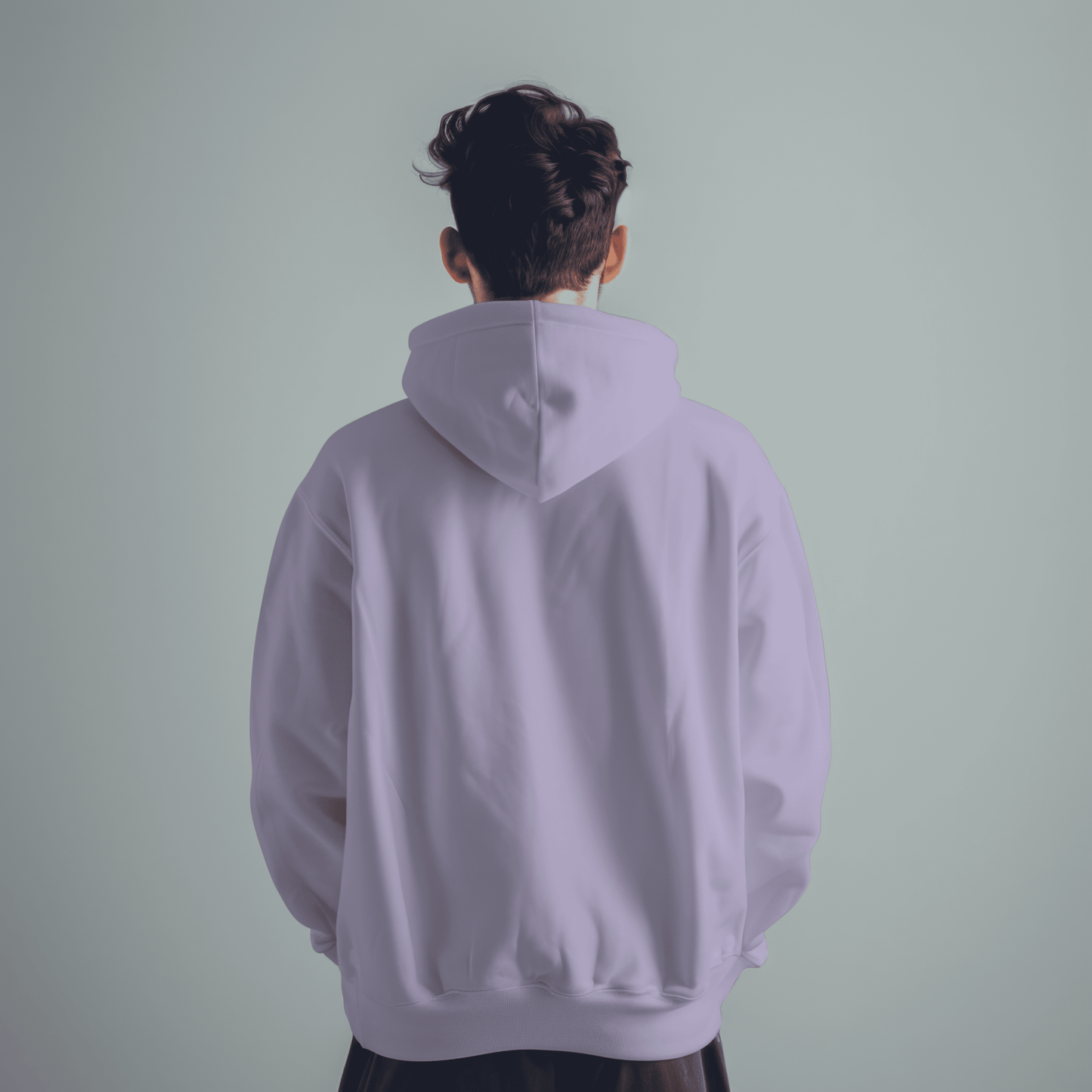 Solid Loose Fit Hoodie