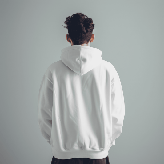 Solid Loose Fit Hoodie