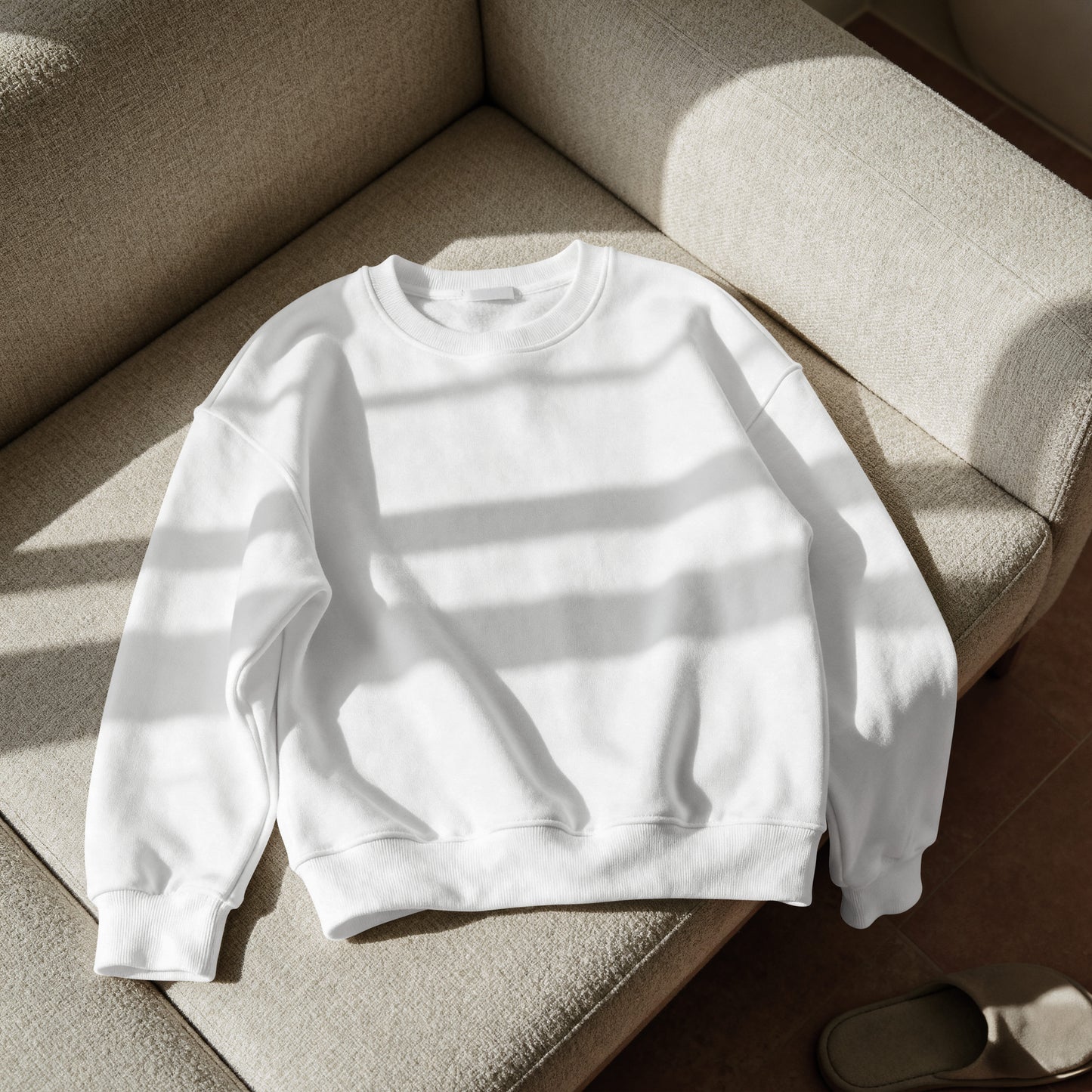 Solid Loose Fit Sweatshirt