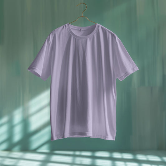 Solid Terry Oversized T-Shirt – Soft Tones